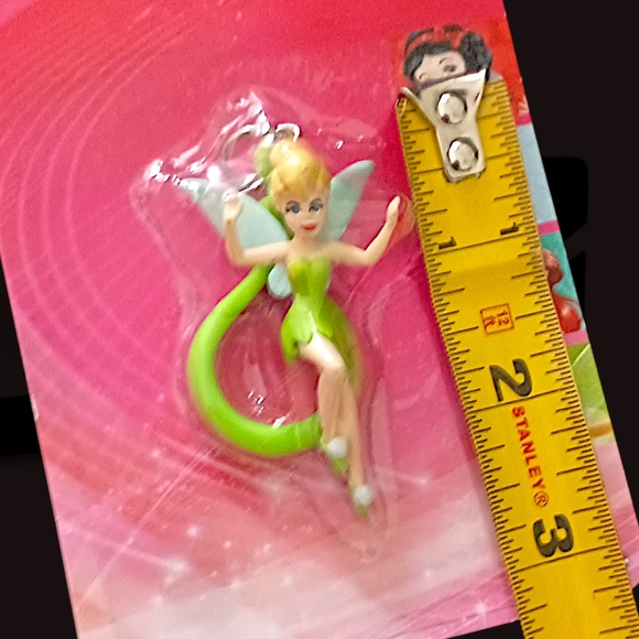 Disney Tinker Bell Bag Clip Mini Figural Tinkerbell NEW Fairy Plastic Sealed - Picture 2 of 15